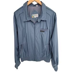 Members Only Vintage Jacket Mens 46 XL Blue Full Zip Lightweight Bomber USA